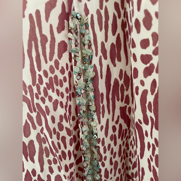 Blumarine Leopard Jade Beading Skirt - Picture 2 of 8